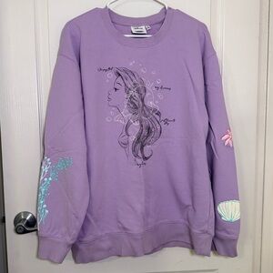 Disney’s The Little Mermaid Purple Sweatshirt